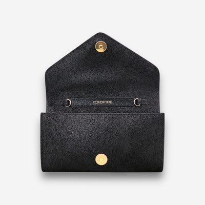 Whisper Gold - Black Pony-crossbody bag-COLDFIRE